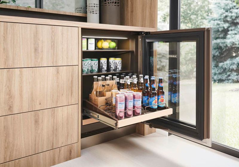 Sub-Zero 24" Designer Undercounter Beverage Center - Panel Ready, model DEU2450BG/R — undercounter refrigeration specified and installed by iKitchen Cabinetry, view 5