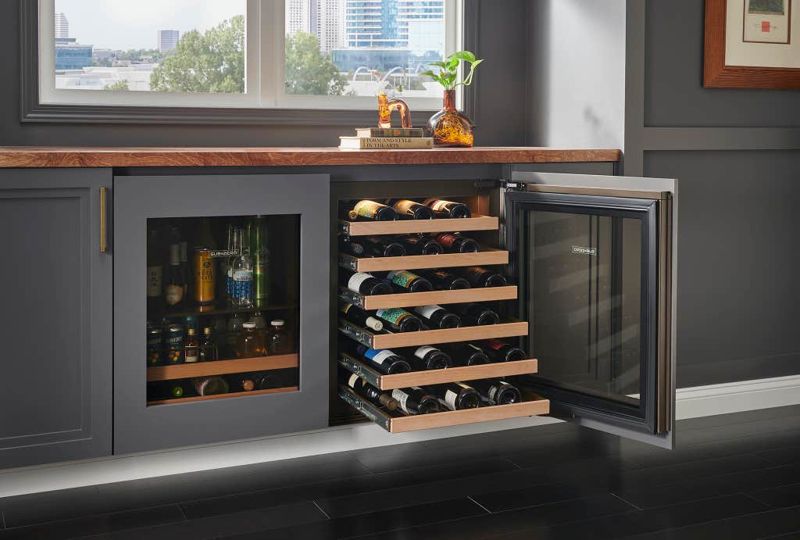 Sub-Zero 24" Designer Undercounter ADA Height Wine Storage - Panel Ready, model DEU2450W/ADA/L — wine storage, undercounter refrigeration specified and installed by iKitchen Cabinetry, view 6