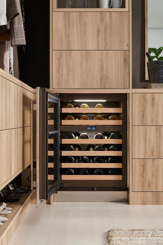 Sub-Zero 24" Designer Undercounter Wine Storage - Panel Ready, model DEU2450W/L — wine storage, undercounter refrigeration specified and installed by iKitchen Cabinetry, view 4