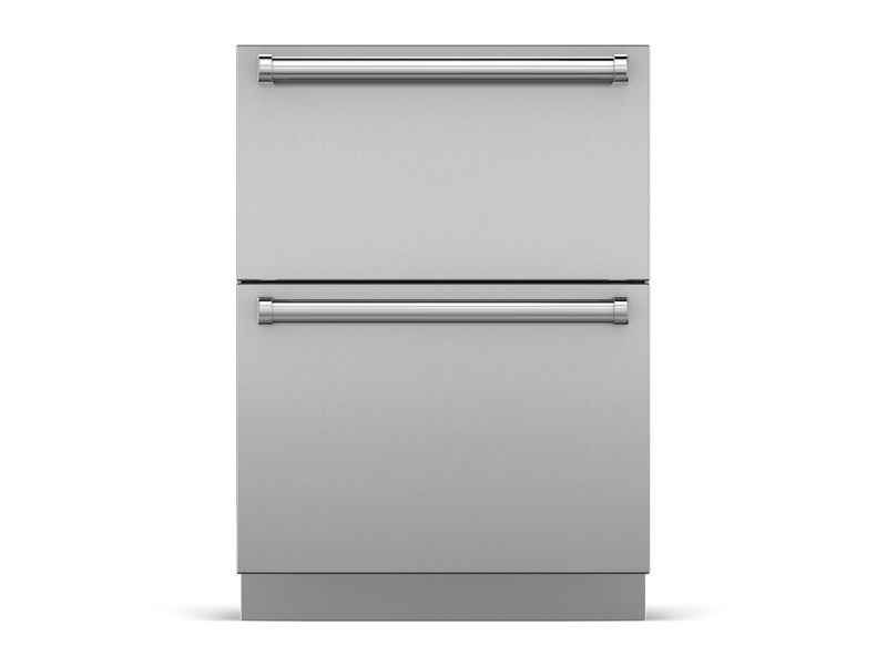 Sub-Zero 24" Designer Freezer Drawers with Ice Maker - Panel Ready, model ID-24FI — designer drawers specified and installed by iKitchen Cabinetry