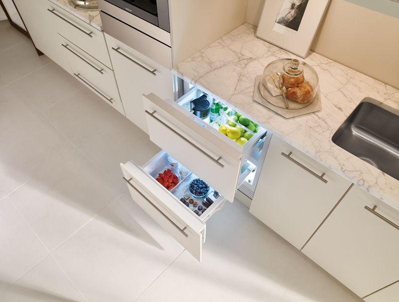 Sub-Zero 24" Designer Refrigerator Drawers - Panel Ready, model ID-24R — designer drawers specified and installed by iKitchen Cabinetry, view 5