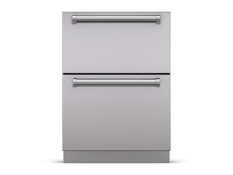 Sub-Zero 24" Designer Outdoor Refrigerator Drawers - Panel Ready, model ID-24RO — outdoor refrigeration, designer drawers specified and installed by iKitchen Cabinetry