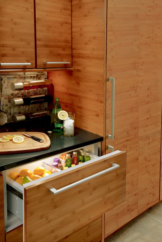 Sub-Zero 30" Designer Refrigerator/Freezer Drawers with Ice Maker - Panel Ready, model ID-30CI — designer drawers specified and installed by iKitchen Cabinetry, view 4