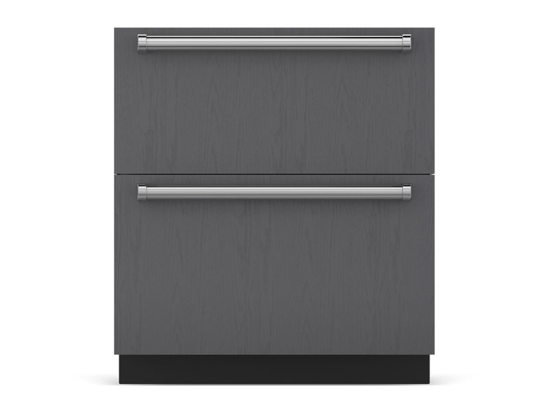 Sub-Zero 30" Designer Refrigerator/Freezer Drawers - Panel Ready, model ID-30C — designer drawers specified and installed by iKitchen Cabinetry