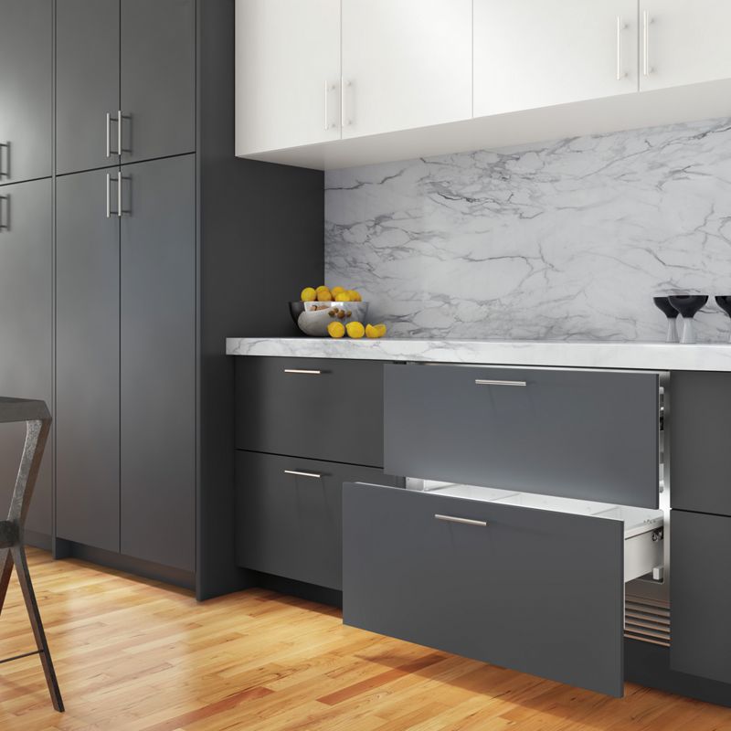 Sub-Zero 36" Designer Refrigerator/Freezer Drawers - Panel Ready, model ID-36C — designer drawers specified and installed by iKitchen Cabinetry, view 5