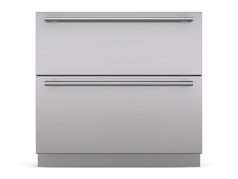 Sub-Zero 36" Designer Refrigerator/Freezer Drawers - Panel Ready, model ID-36C — designer drawers specified and installed by iKitchen Cabinetry