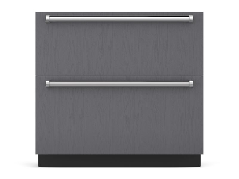 Sub-Zero 36" Designer Refrigerator/Freezer Drawers - Panel Ready, model ID-36C — designer drawers specified and installed by iKitchen Cabinetry, view 2