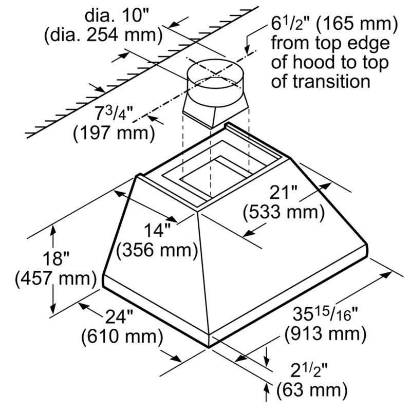 Thermador HPCN36WS, model HPCN36WS — ventilation specified and installed by iKitchen Cabinetry, view 5