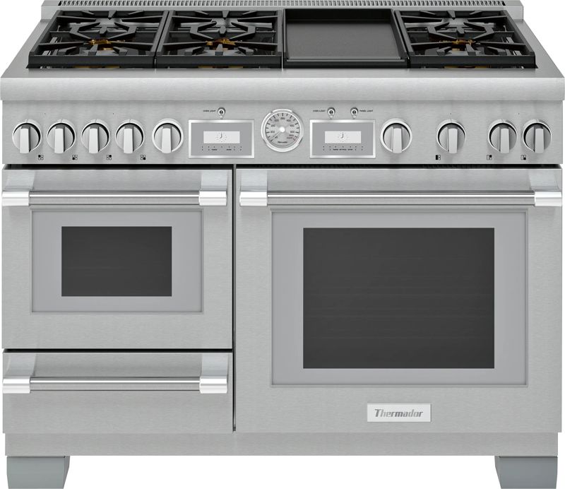 Thermador PRD48WDSGU, model PRD48WDSGU — ranges specified and installed by iKitchen Cabinetry