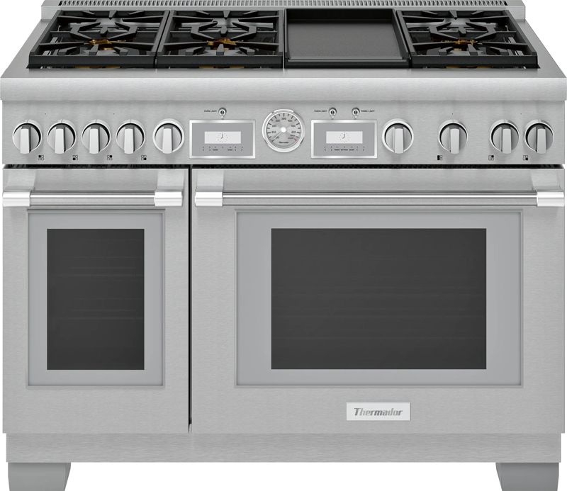 Thermador PRG486WDG, model PRG486WDG — ranges specified and installed by iKitchen Cabinetry