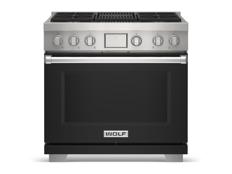 Wolf 30" Dual Fuel Range - 4 Burners, model DF30450/S/P/LP — ranges specified and installed by iKitchen Cabinetry