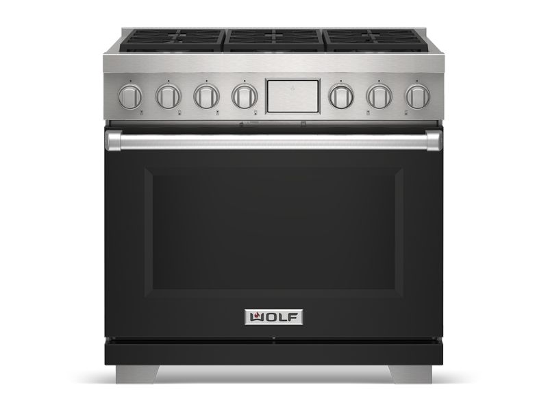Wolf 36" Dual Fuel Range - 6 Burners, model DF36650/S/P/LP — ranges specified and installed by iKitchen Cabinetry, view 3