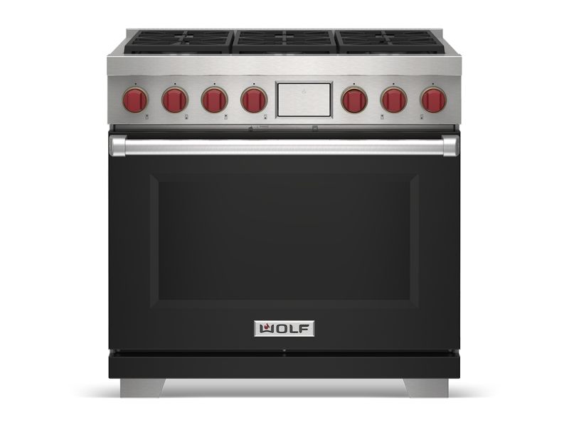 Wolf 36" Dual Fuel Range - 6 Burners, model DF36650/S/P/LP — ranges specified and installed by iKitchen Cabinetry, view 2