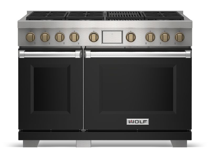 Wolf 48" Dual Fuel Range - 6 Burners and Infrared Charbroiler, model DF48650C/S/P/LP — ranges specified and installed by iKitchen Cabinetry, view 4