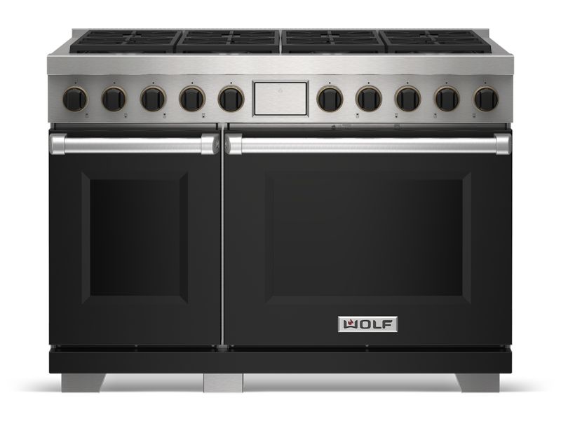 Wolf 48" Dual Fuel Range - 8 Burners, model DF48850/S/P/LP — ranges specified and installed by iKitchen Cabinetry