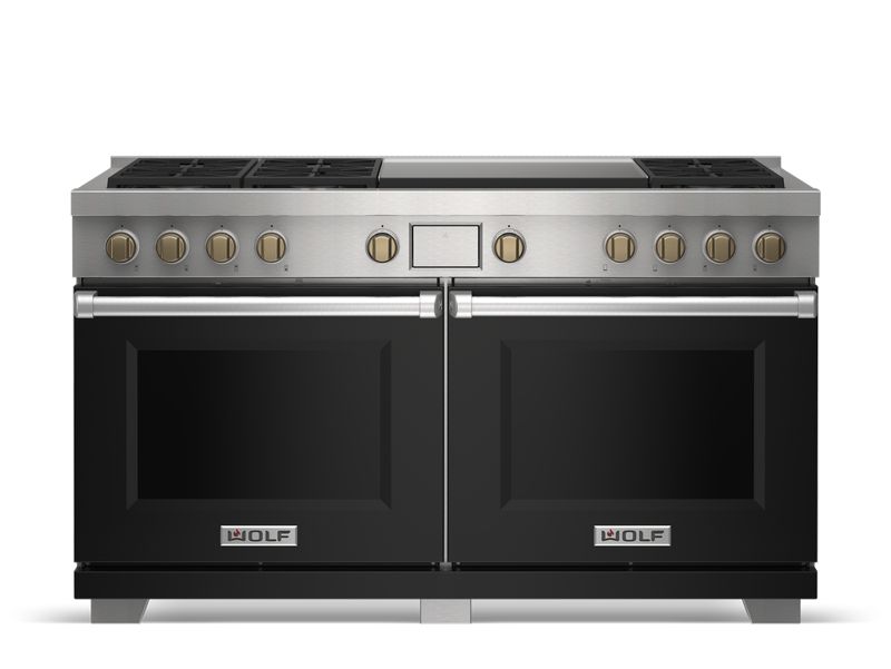 Wolf 60" Dual Fuel Range - 6 Burners and Infrared Dual Griddle, model DF60650DG/S/P — ranges specified and installed by iKitchen Cabinetry, view 3