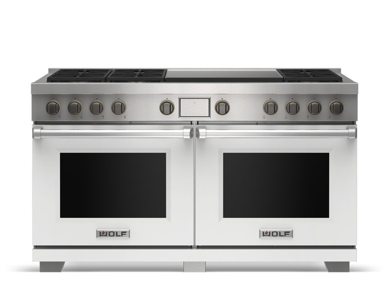 Wolf 60" Dual Fuel Range - 6 Burners and Infrared Dual Griddle, model DF60650DG/S/P — ranges specified and installed by iKitchen Cabinetry, view 5