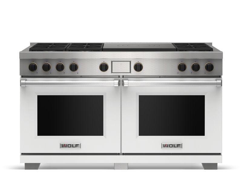 Wolf 60" Dual Fuel Range - 6 Burners and French Top, model DF60650F/S/P/LP — ranges specified and installed by iKitchen Cabinetry, view 2
