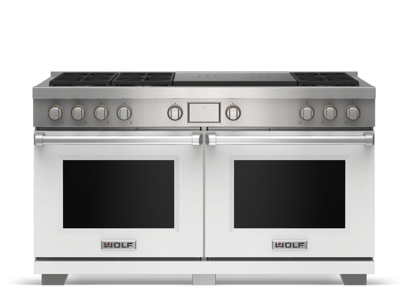Wolf 60" Dual Fuel Range - 6 Burners and French Top, model DF60650F/S/P/LP — ranges specified and installed by iKitchen Cabinetry, view 3
