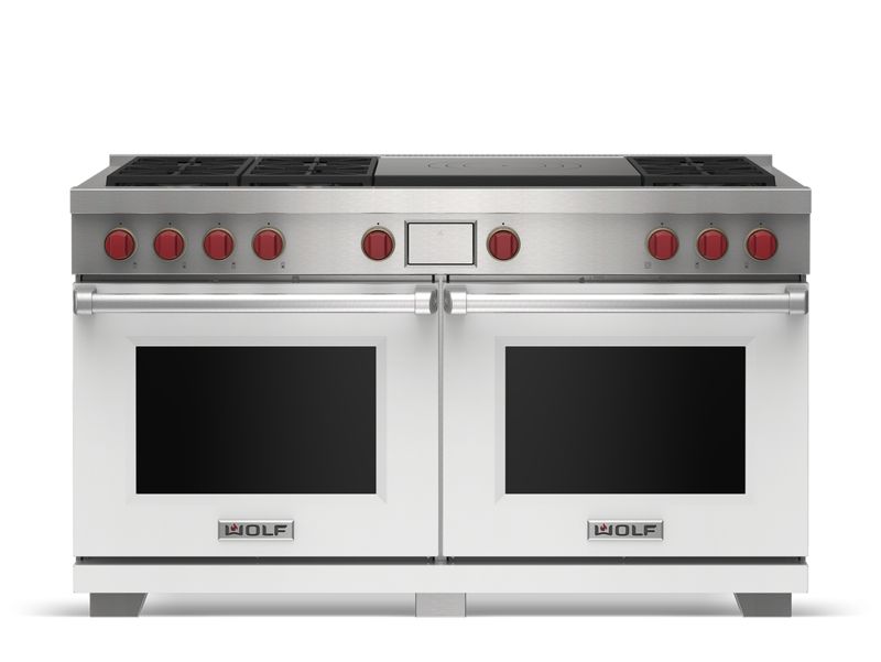 Wolf 60" Dual Fuel Range - 6 Burners and French Top, model DF60650F/S/P/LP — ranges specified and installed by iKitchen Cabinetry, view 4