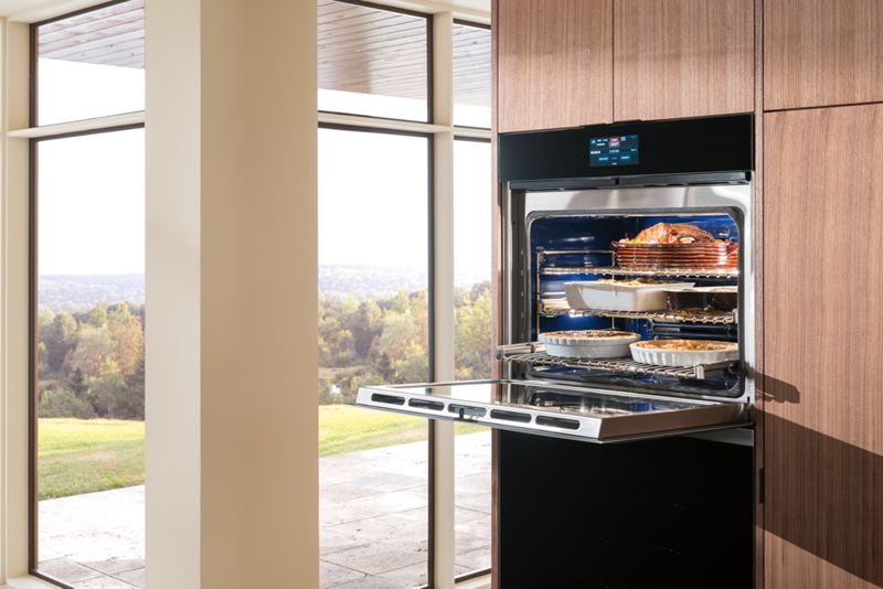 Wolf 30" M Series Contemporary Built-In Double Oven, model DO3050CM/B — built-in ovens specified and installed by iKitchen Cabinetry, view 2