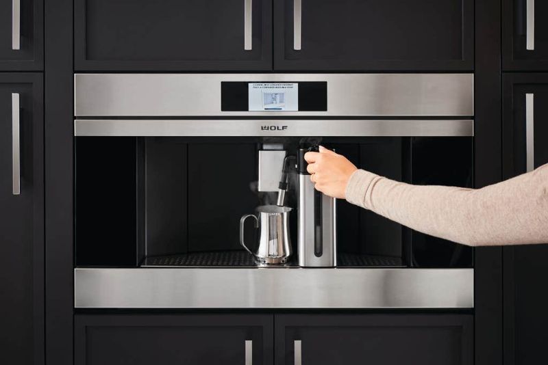 Wolf 30" M Series Contemporary Stainless Steel Coffee System, model EC3050CM/S — coffee system specified and installed by iKitchen Cabinetry, view 3