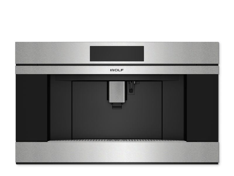 Wolf M Series Contemporary Coffee System, model EC50CM — coffee system specified and installed by iKitchen Cabinetry