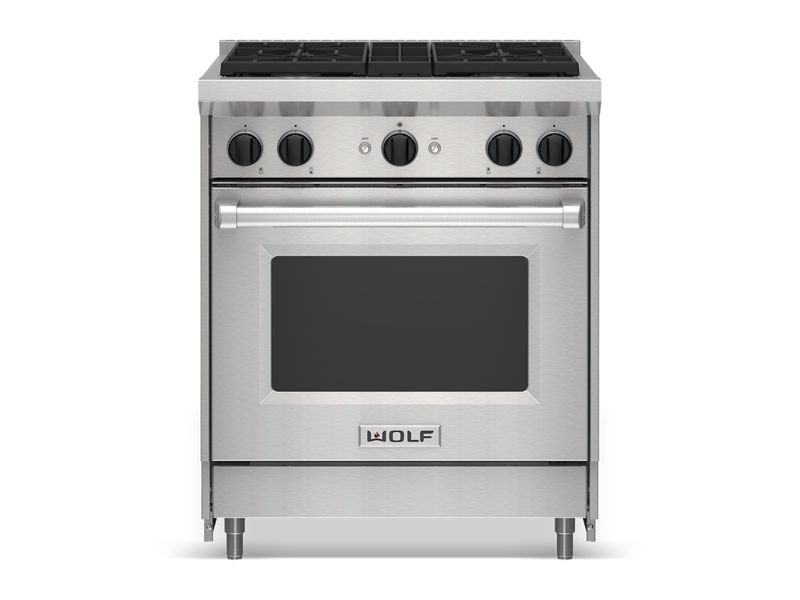Wolf 30" Gas Range, model GR304-LP — ranges specified and installed by iKitchen Cabinetry, view 3