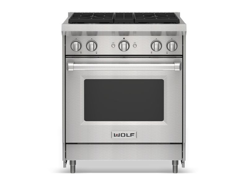 Wolf 30" Gas Range, model GR304-LP — ranges specified and installed by iKitchen Cabinetry, view 4