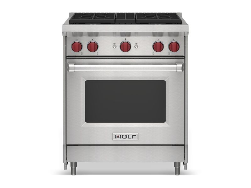 Wolf 30" Gas Range, model GR304-LP — ranges specified and installed by iKitchen Cabinetry, view 5