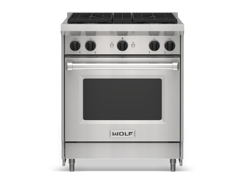 Wolf 30" Gas Range, model GR304-LP — ranges specified and installed by iKitchen Cabinetry, view 2
