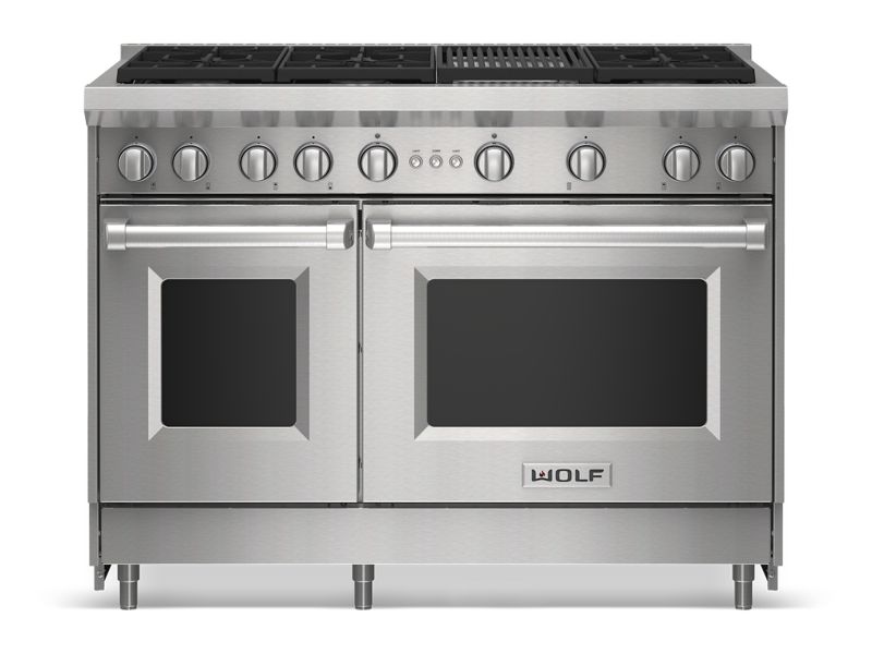 Wolf 48" Gas Range - 6 Burners and Infrared Charbroiler, model GR486C-LP — ranges specified and installed by iKitchen Cabinetry, view 6