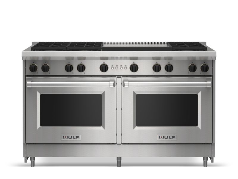 Wolf 60" Gas Range - 6 Burners and Infrared Dual Griddle, model GR606DG — ranges specified and installed by iKitchen Cabinetry, view 6