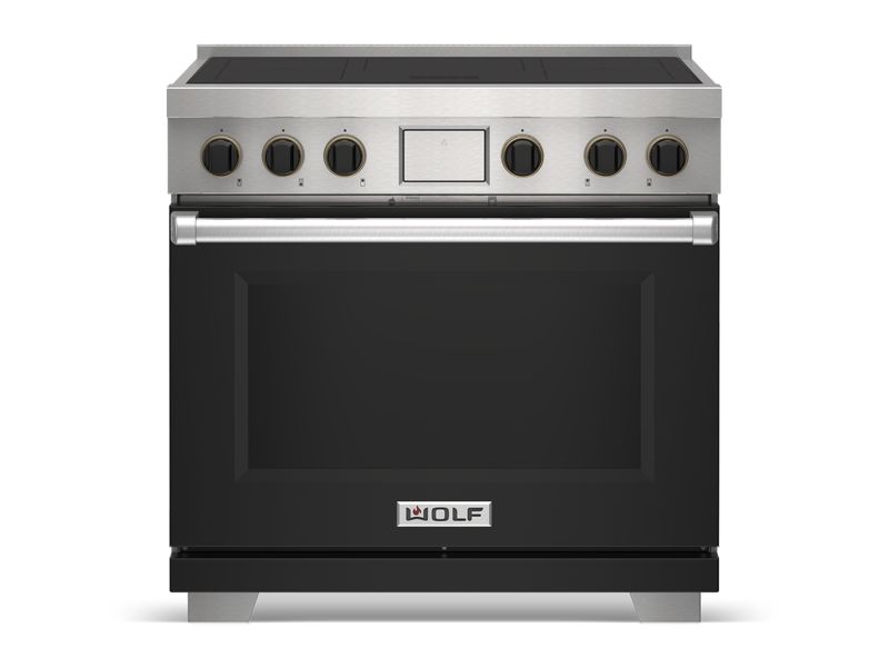 Wolf 36" Professional Induction Range, model IR36551/S/P — ranges specified and installed by iKitchen Cabinetry, view 6