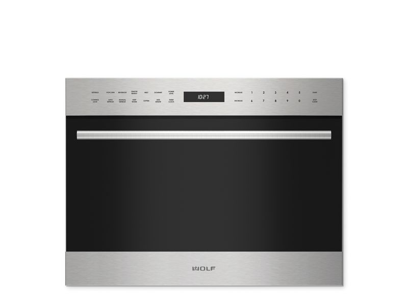 Wolf E Series Transitional Drop-Down Door Microwave Oven - Legacy, model MDDTE — built-in ovens, microwaves specified and installed by iKitchen Cabinetry