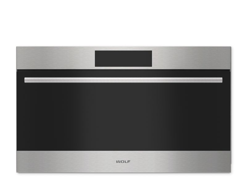 Wolf E Series Transitional Drop-Down Door Microwave Oven, model MDD50TE — built-in ovens, microwaves specified and installed by iKitchen Cabinetry, view 2