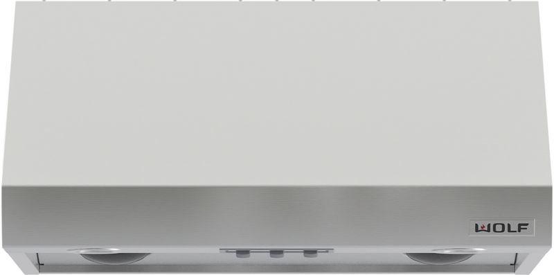 Wolf 36" Pro Wall Hood - 27" Depth, model PW362718 — ventilation specified and installed by iKitchen Cabinetry
