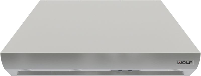 Wolf Pro Wall Chimney Hood, model PWC2418 — ventilation specified and installed by iKitchen Cabinetry, view 3