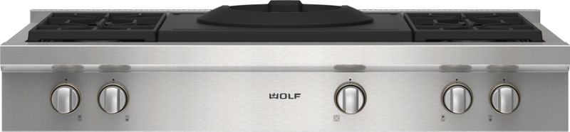 Wolf 48" Sealed Burner Rangetop - 4 Burners and Wok Burner, model SRT484W — ranges specified and installed by iKitchen Cabinetry, view 4