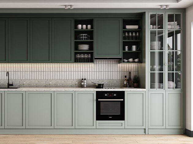 AGT Macaron Green 3015 — decorative furniture panel for custom cabinetry, view 5