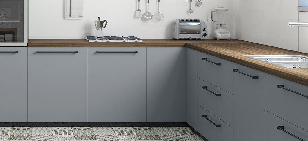 AGT Timeless Grey 3017 — decorative furniture panel for custom cabinetry, view 4