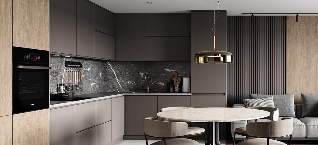 AGT Royal Grey 3022 — decorative furniture panel for custom cabinetry, view 2