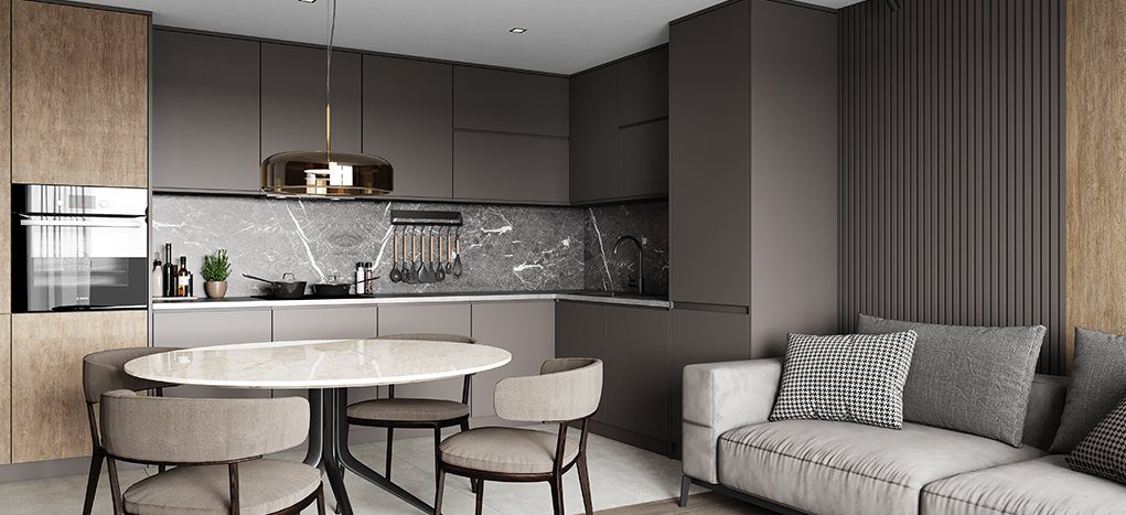 AGT Royal Grey 3022 — decorative furniture panel for custom cabinetry, view 4