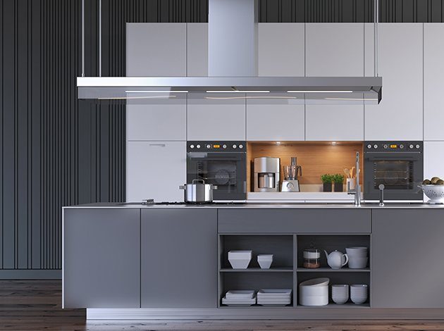 AGT Pebble Grey 3024 — decorative furniture panel for custom cabinetry, view 5