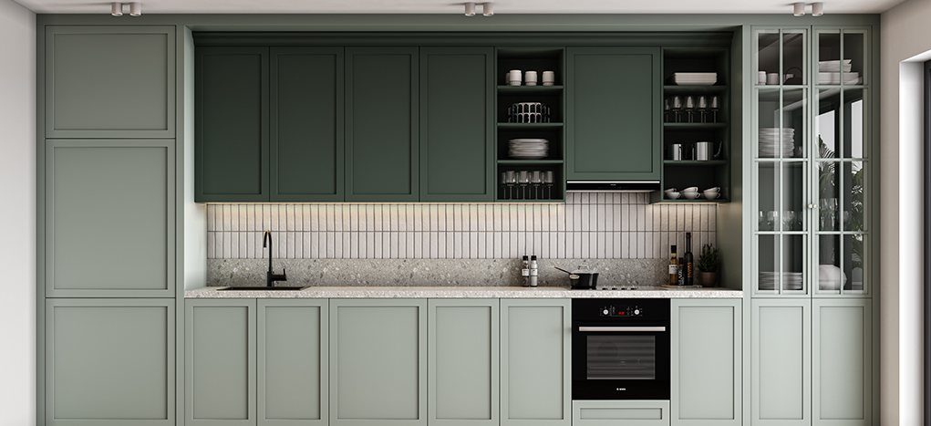 AGT Forest Green 3027 — decorative furniture panel for custom cabinetry, view 2