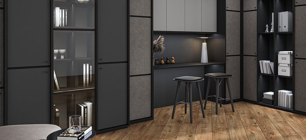 AGT Elite Grey 3048 — decorative furniture panel for custom cabinetry, view 2