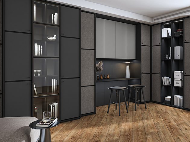 AGT Elite Grey 3048 — decorative furniture panel for custom cabinetry, view 6