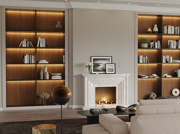 AGT Wooden Oak 3079 — decorative furniture panel for custom cabinetry, view 5