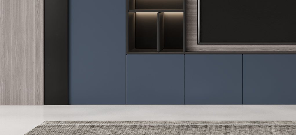 AGT Sky Blue 3091 — decorative furniture panel for custom cabinetry, view 4