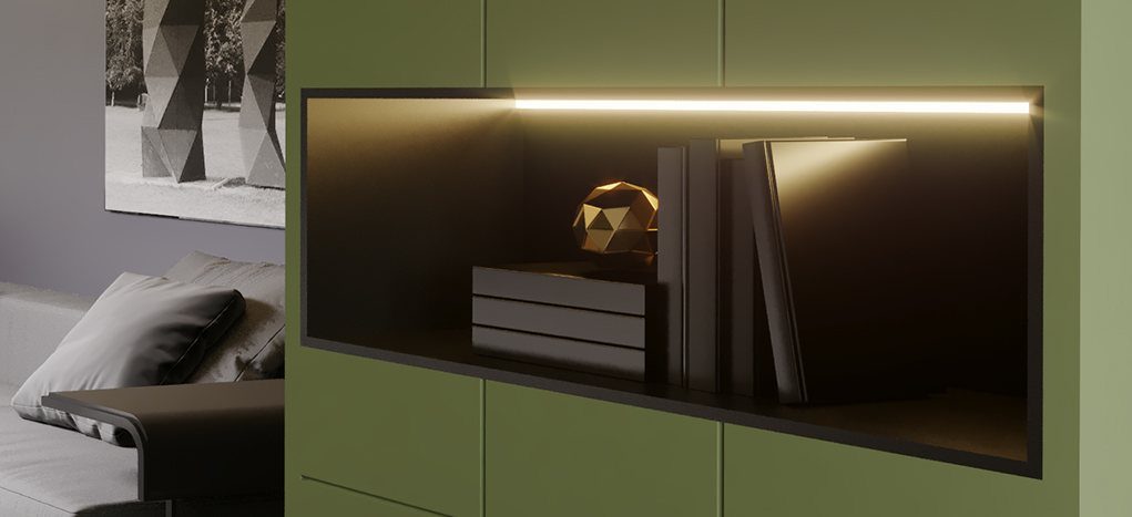 AGT Olive Green 3097 — decorative furniture panel for custom cabinetry, view 4